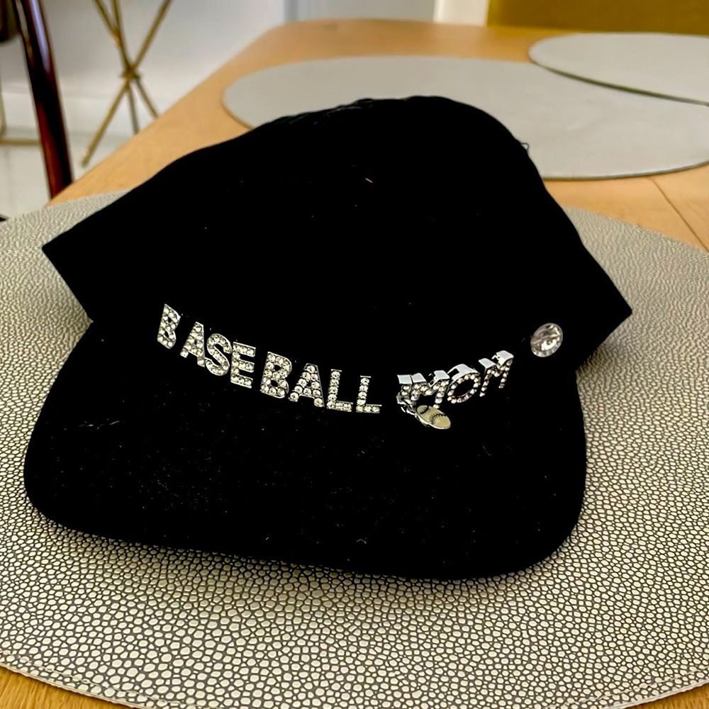 Baseball Mom Cap with Rhinestones